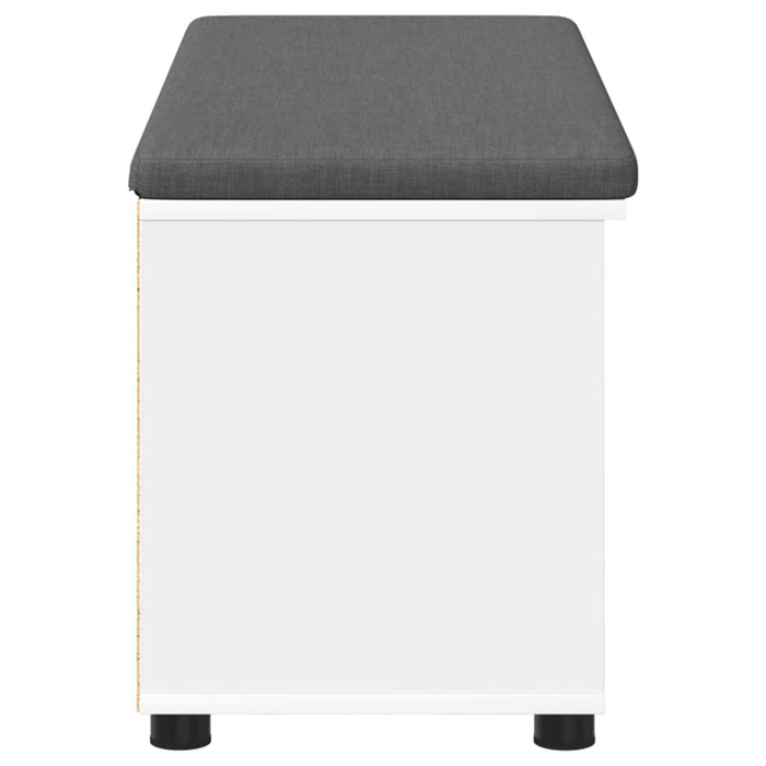 Panca per ingresso con cuscino Bianco 100 x 38 x 46 cm 891512