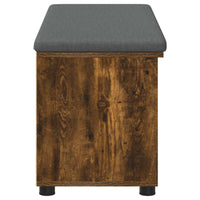 Panca per ingresso con cuscino Rovere fumé 100 x 38 x 46 cm 891516