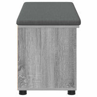 Panca per ingresso con cuscino Grigio Sonoma 100 x 38 x 46 cm 891517