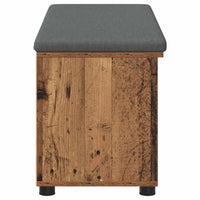Panca per ingresso con cuscino Legno vecchio 100 x 38 x 46 cm 891518