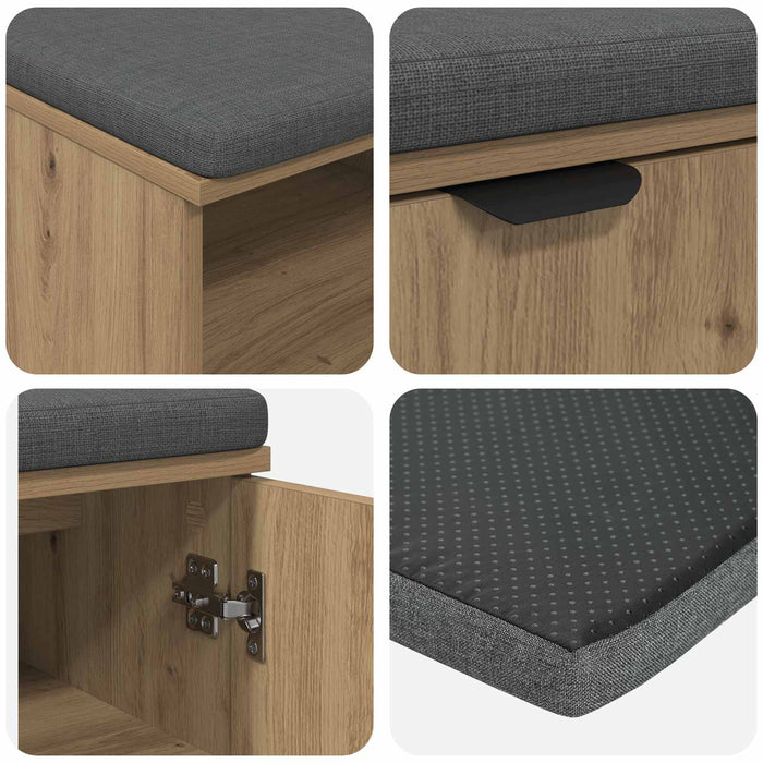 Panca per ingresso Rovere artigianale 100 x 38 x 46 cm 891519