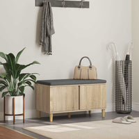 Panca per ingresso con cuscino Rovere Sonoma 60 x 38 x 46 cm 891530