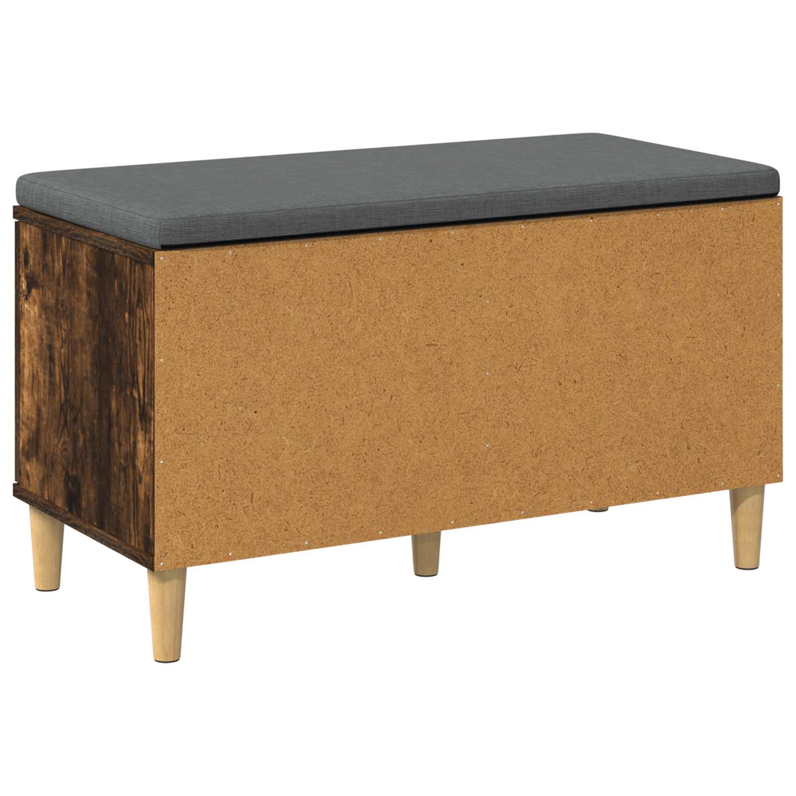 Panca per ingresso con cuscino Rovere fumé 60 x 38 x 46 cm 891532