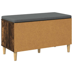 Panca per ingresso con cuscino Rovere fumé 60 x 38 x 46 cm 891532