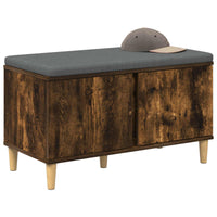 Panca per ingresso con cuscino Rovere fumé 60 x 38 x 46 cm 891532