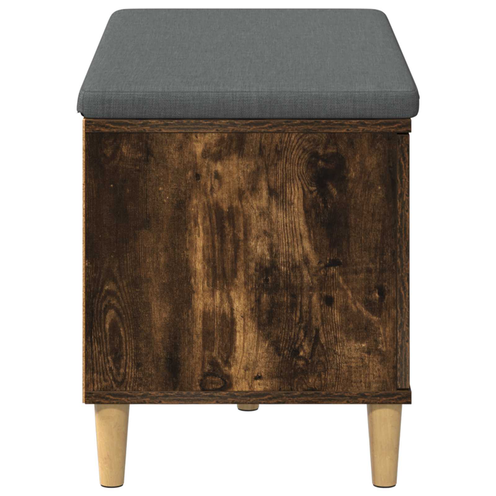 Panca per ingresso con cuscino Rovere fumé 60 x 38 x 46 cm 891532