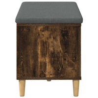 Panca per ingresso con cuscino Rovere fumé 60 x 38 x 46 cm 891532