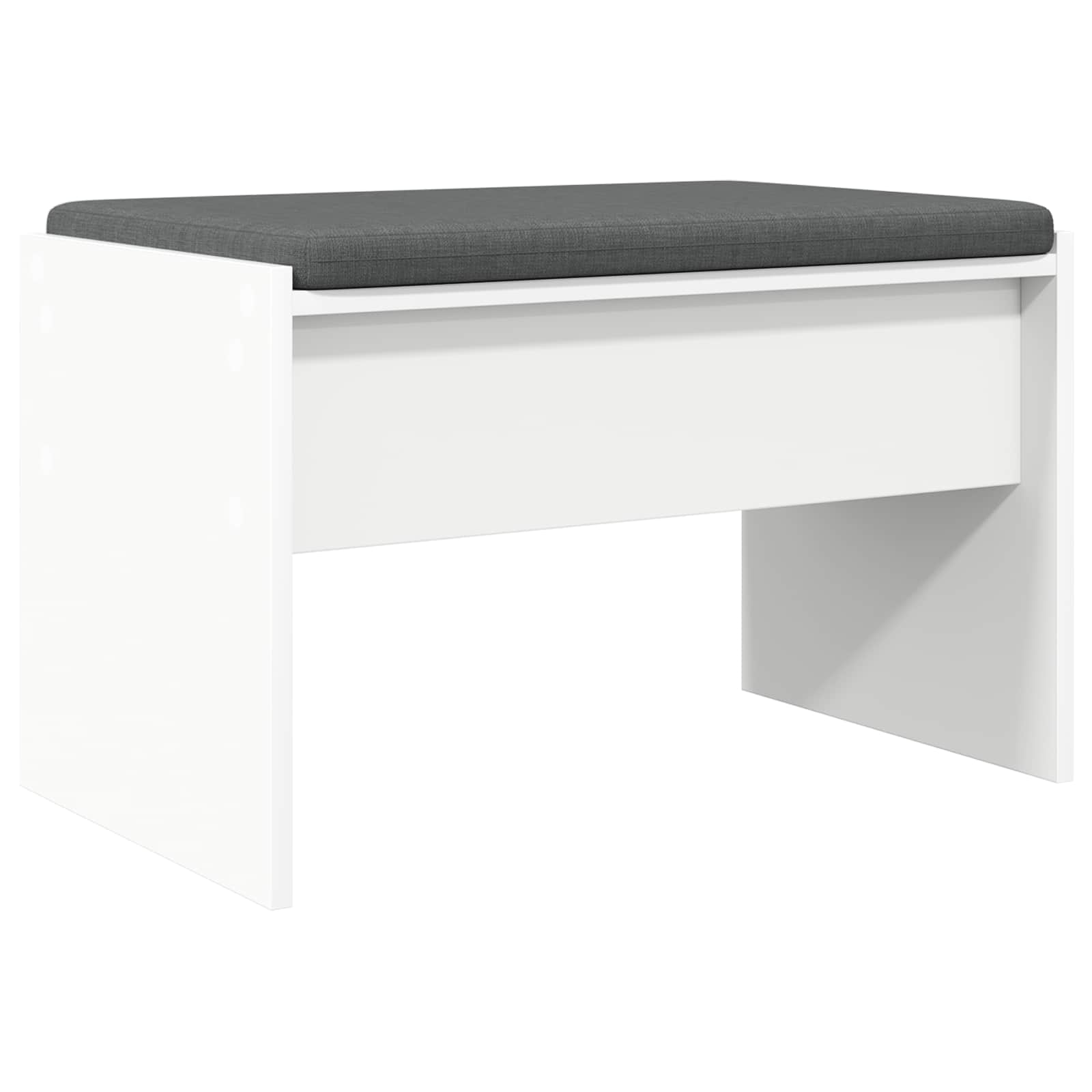 Panca per ingresso con cuscino Bianco 60 x 38 x 46 cm 891544