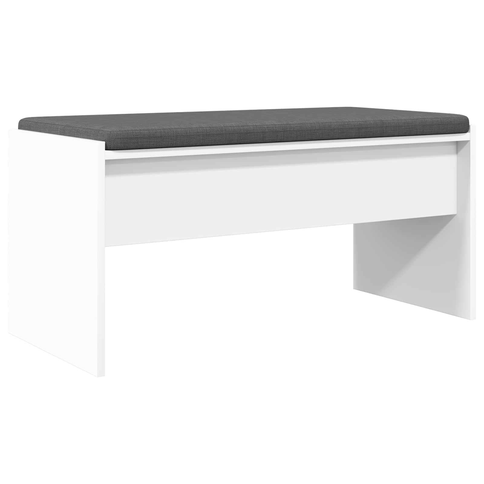 Panca per ingresso con cuscino Bianco 80 x 38 x 46 cm 891552