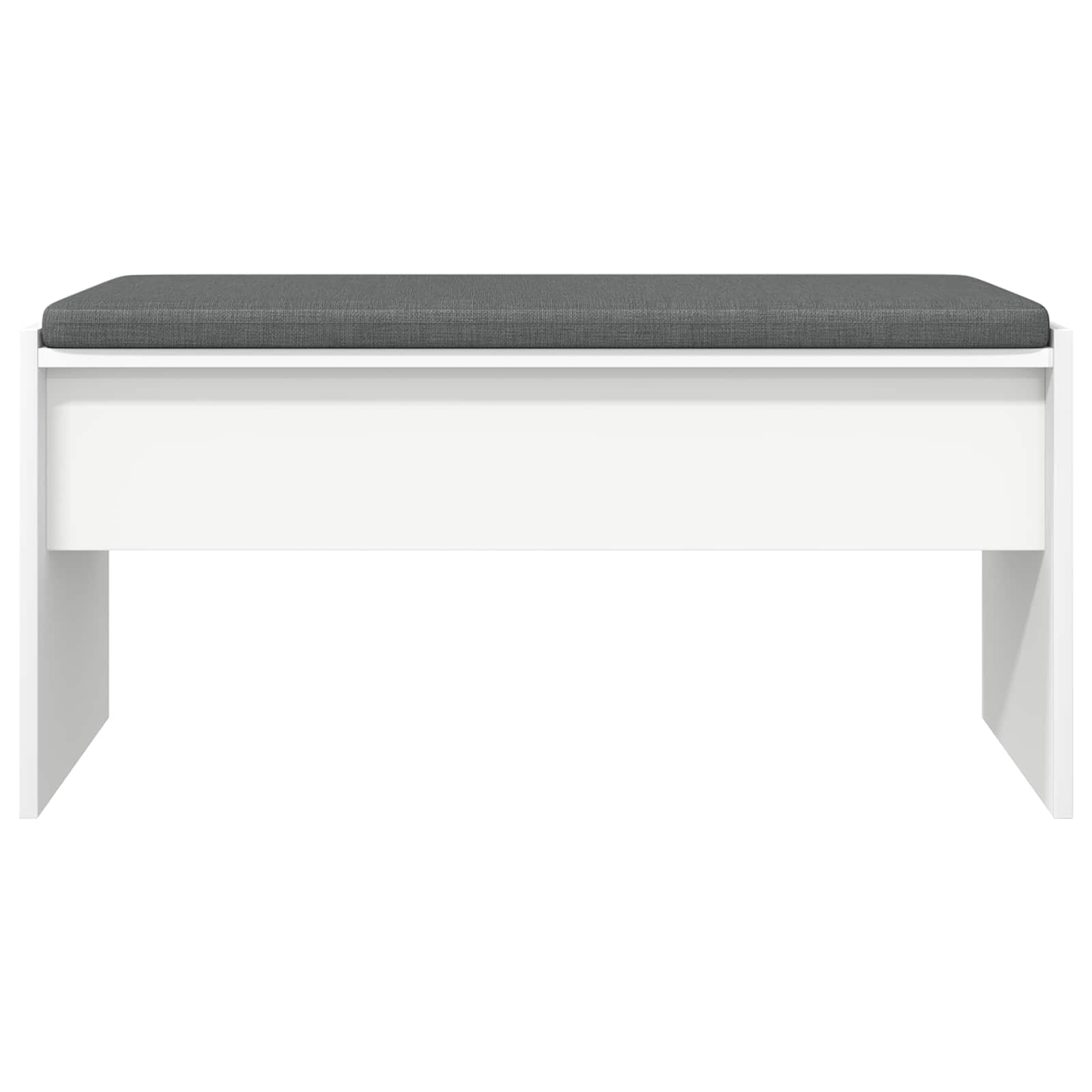 Panca per ingresso con cuscino Bianco 80 x 38 x 46 cm 891552