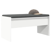 Panca per ingresso con cuscino Bianco 80 x 38 x 46 cm 891552