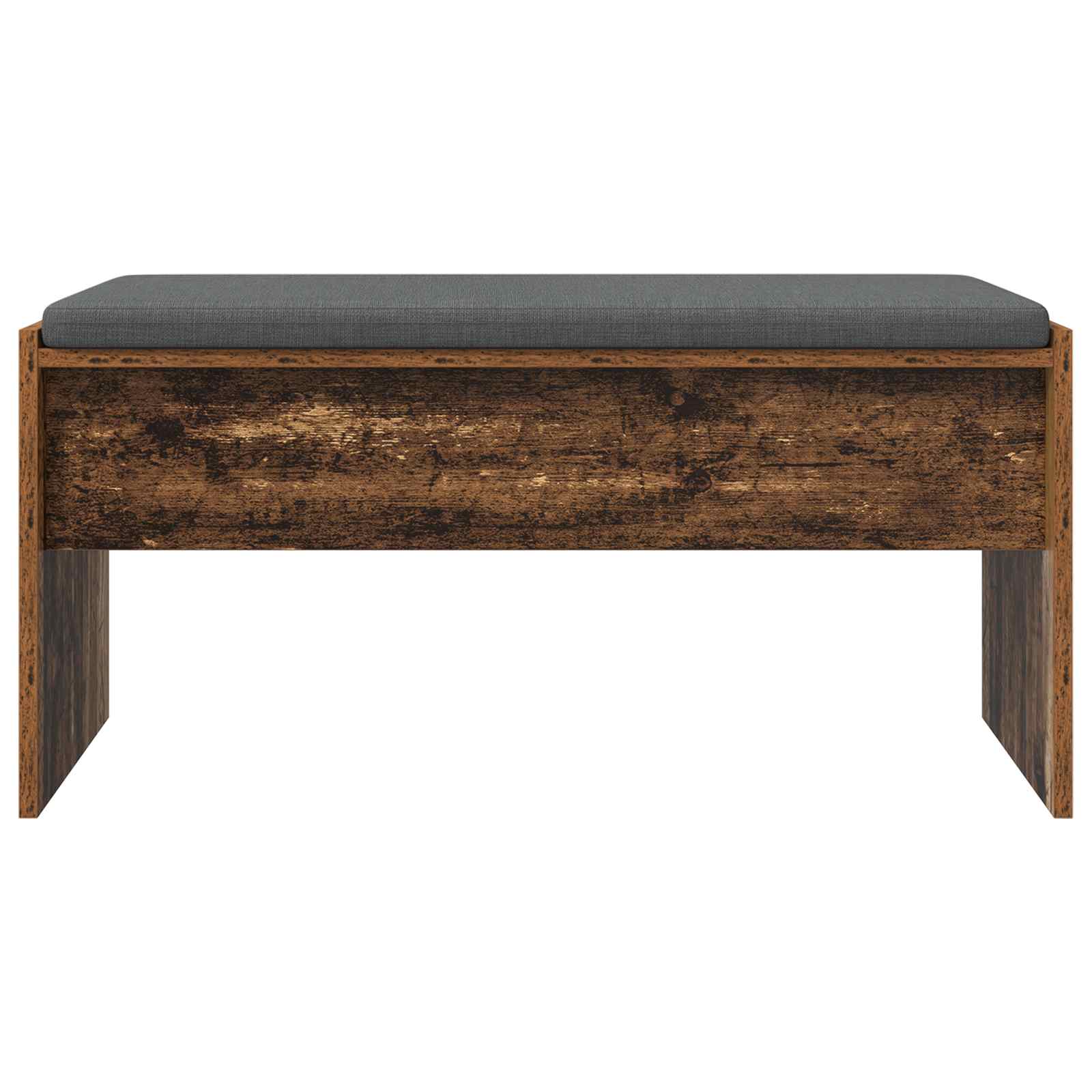 Panca per ingresso con cuscino Legno vecchio 80 x 38 x 46 cm 891558