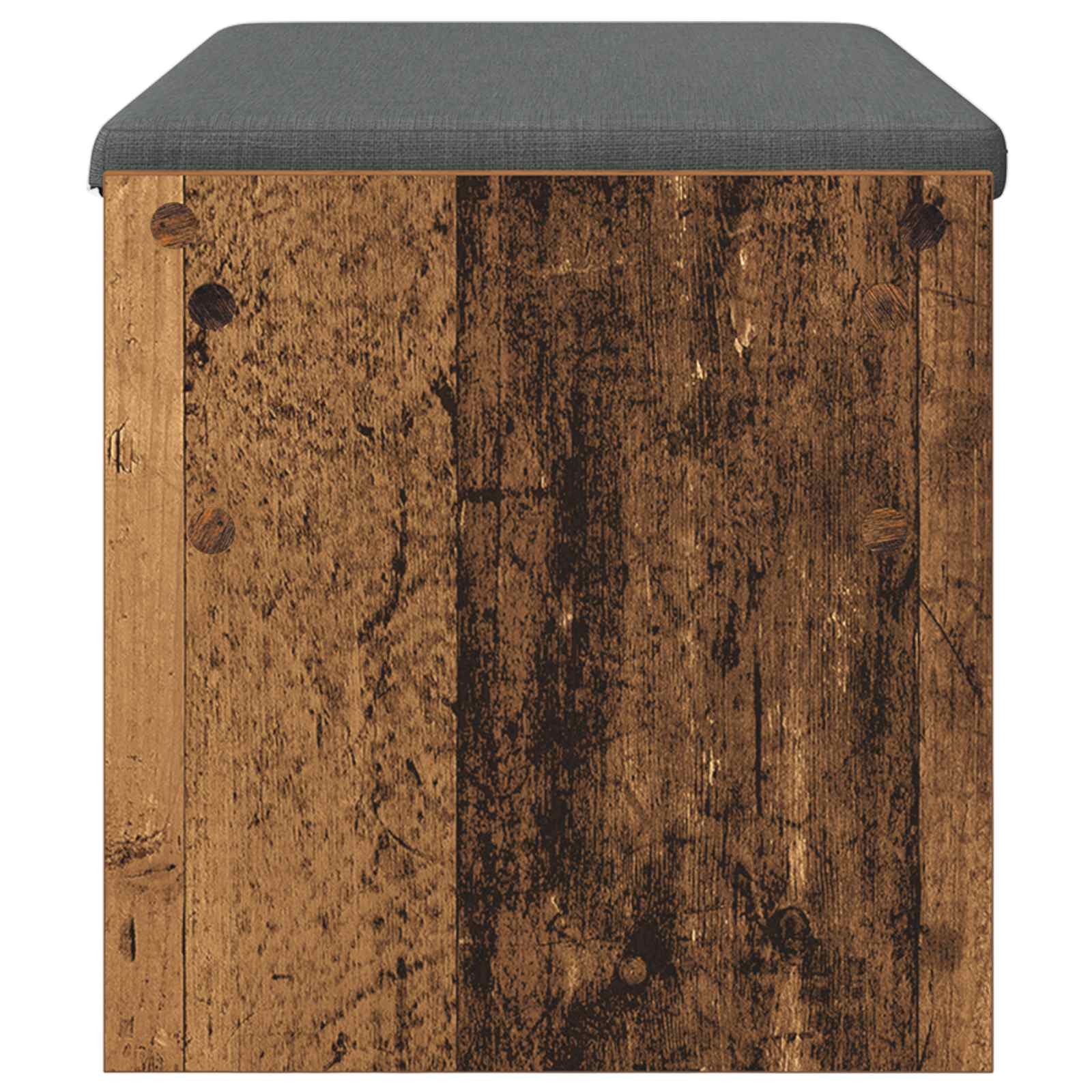 Panca per ingresso con cuscino Legno vecchio 80 x 38 x 46 cm 891558