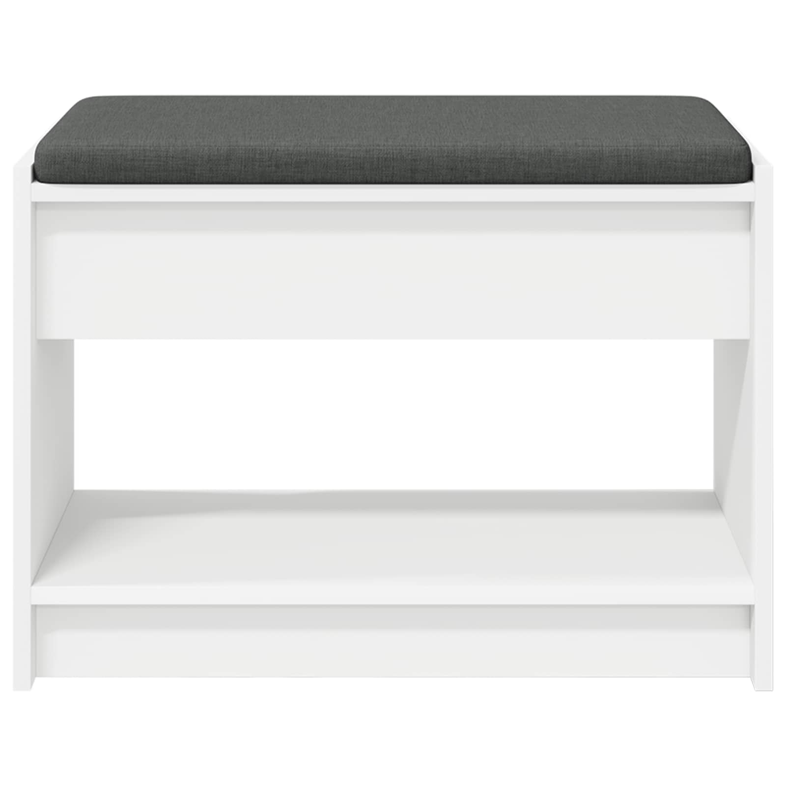 Panca per ingresso con cuscino Bianco 63 x 38 x 45 cm 891568