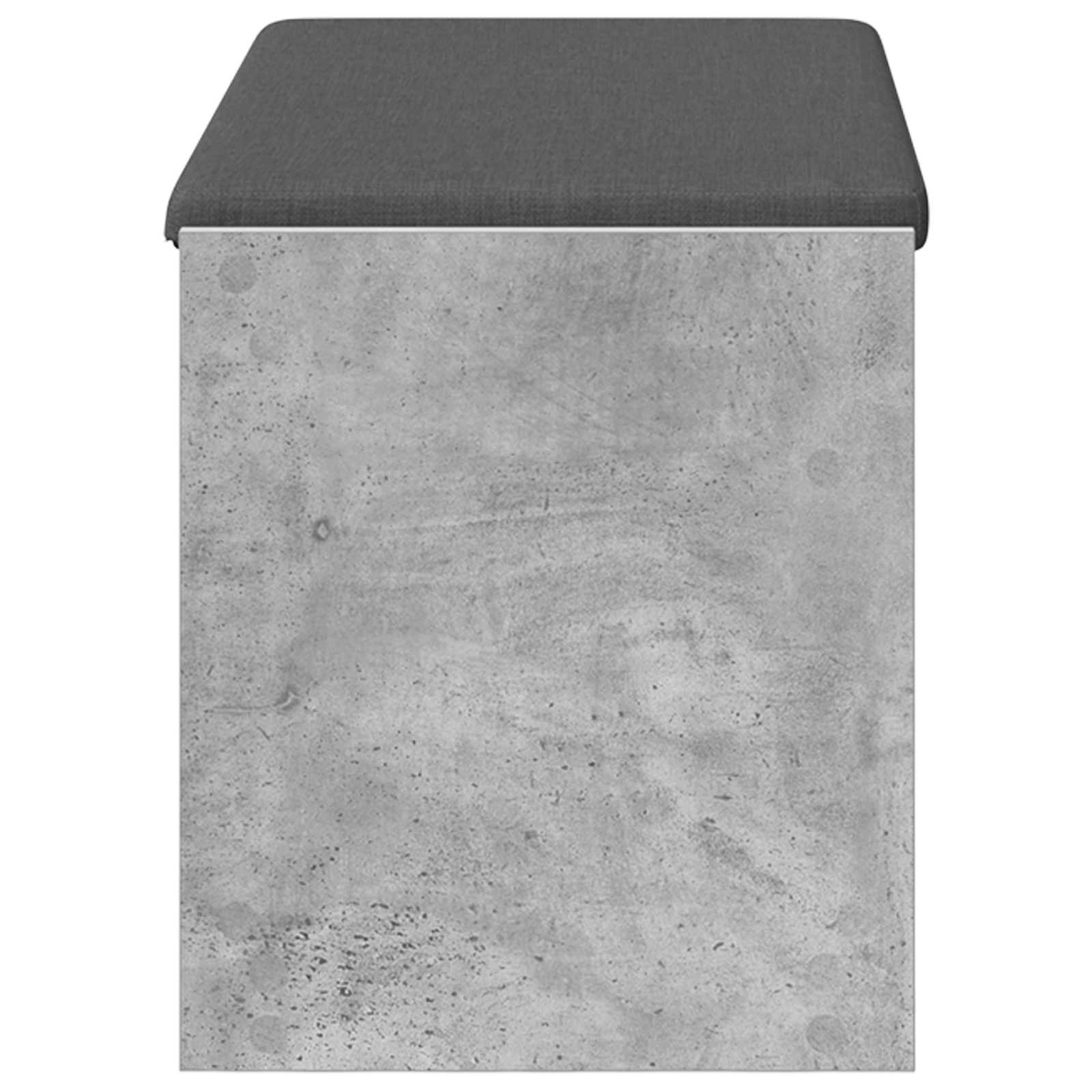 Panca per ingresso con cuscino Grigio Cemento 83 x 38 x 45 cm 891579
