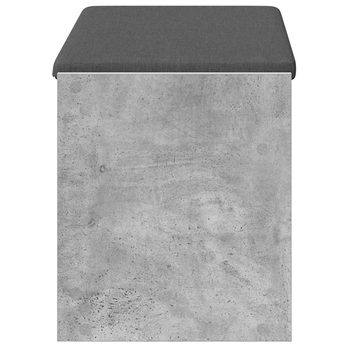 Panca per ingresso con cuscino Grigio Cemento 83 x 38 x 45 cm 891579
