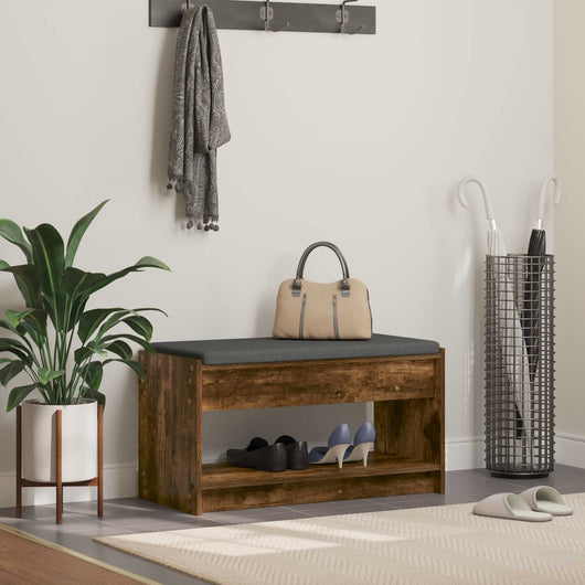 Panca per ingresso Quercia Affumicata 83 x 38 x 45 cm 891580