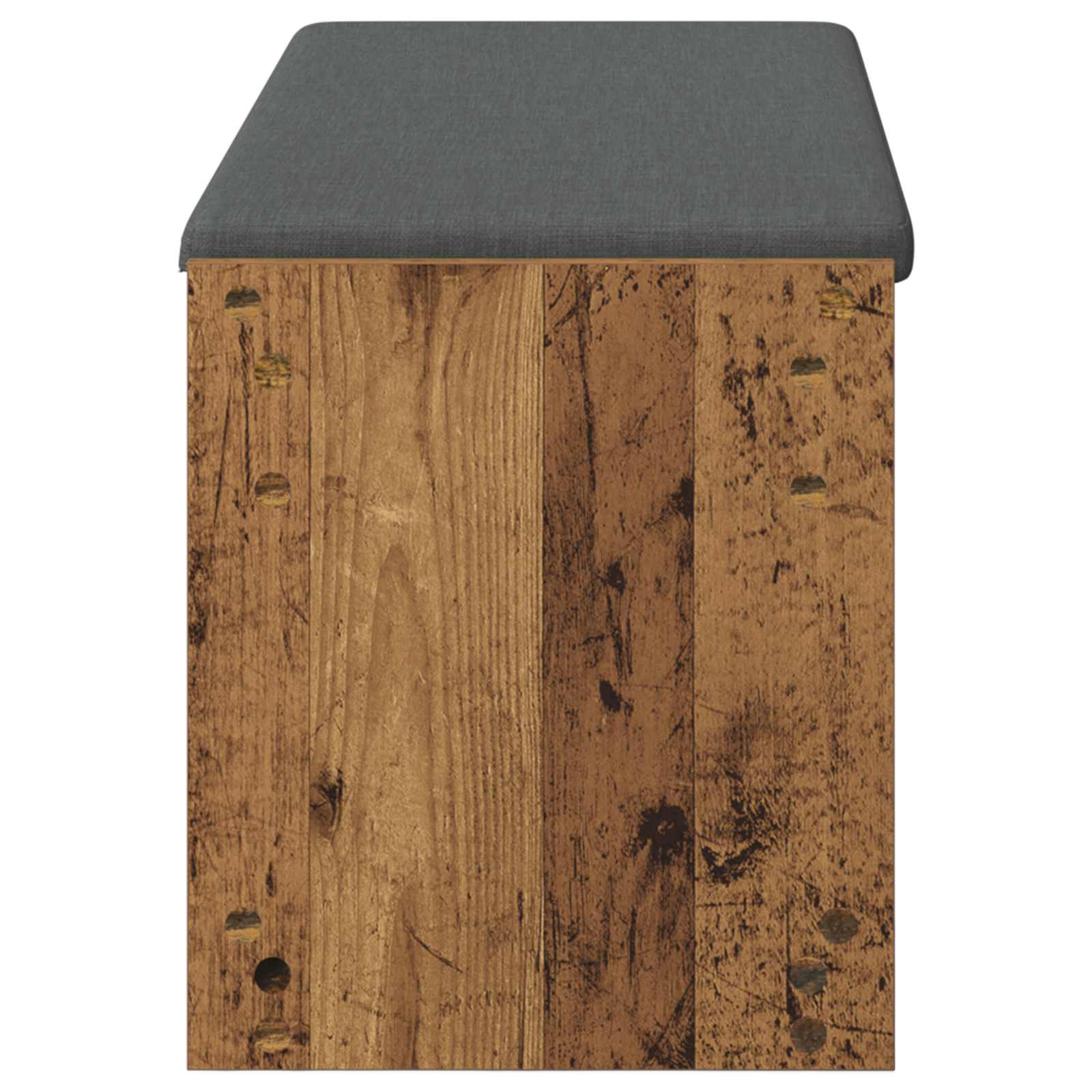 Panca per ingresso con cuscino Legno vecchio 103 x 38 x 45 cm 891590