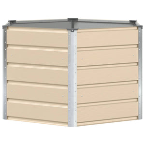 Fioriera Avorio 129 x 129 x 75 cm Acciaio 42018077