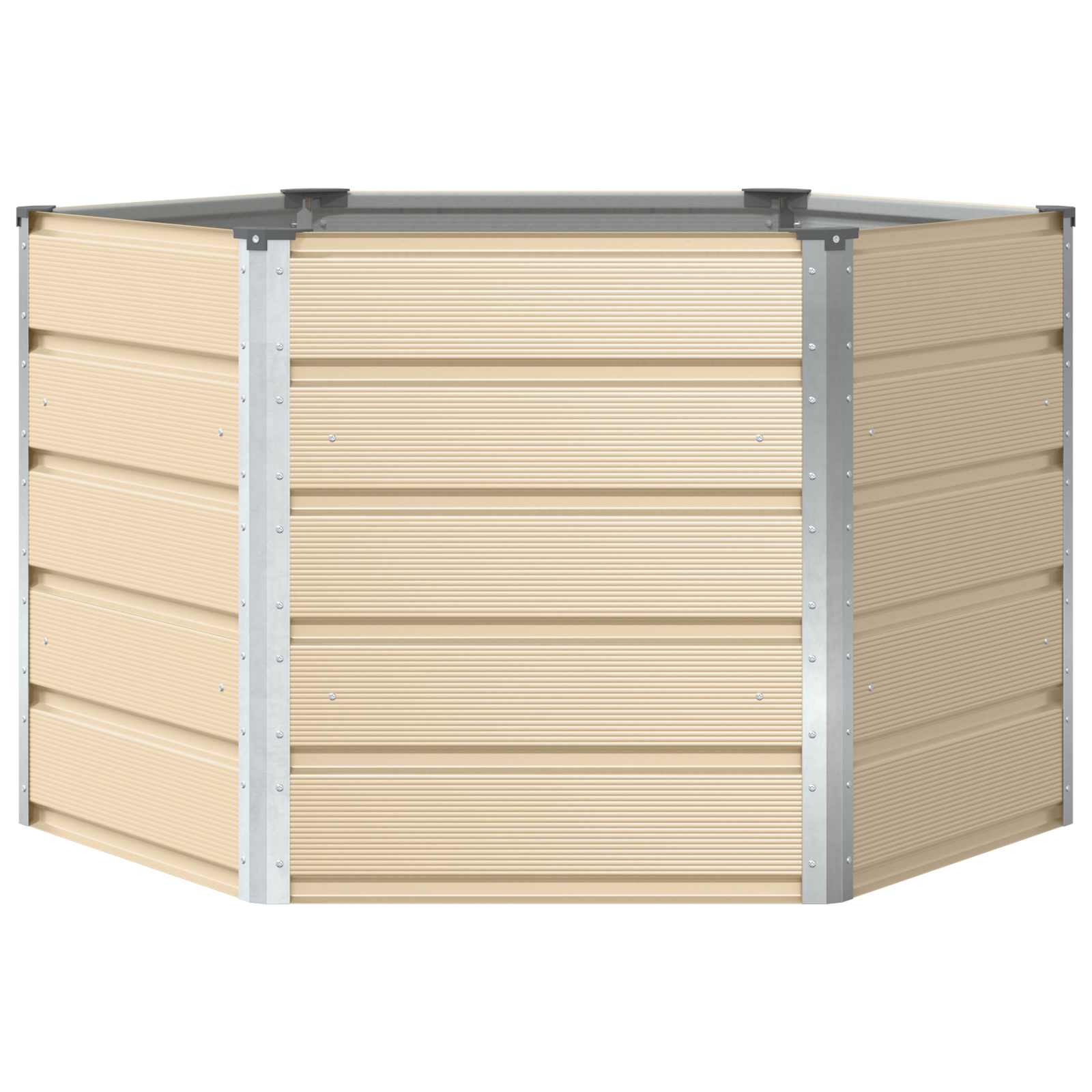 Fioriera Avorio 129 x 129 x 75 cm Acciaio 42018077