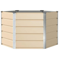 Fioriera Avorio 129 x 129 x 75 cm Acciaio 42018077