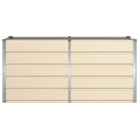 Fioriera Avorio 160 x 80 x 75 cm Acciaio 42018089