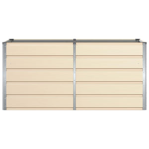 Fioriera Avorio 160 x 80 x 75 cm Acciaio 42018089