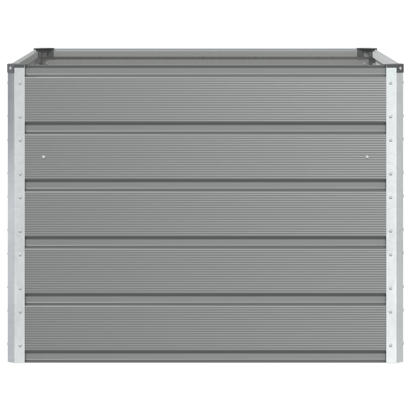 Fioriera Grigio chiaro 100 x 100 x 75 cm Acciaio 42018131