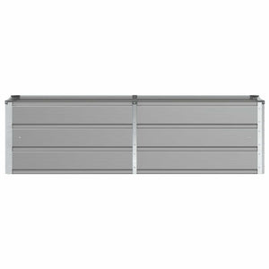 Fioriera Grigio chiaro 160 x 40 x 45 cm Acciaio 42018134