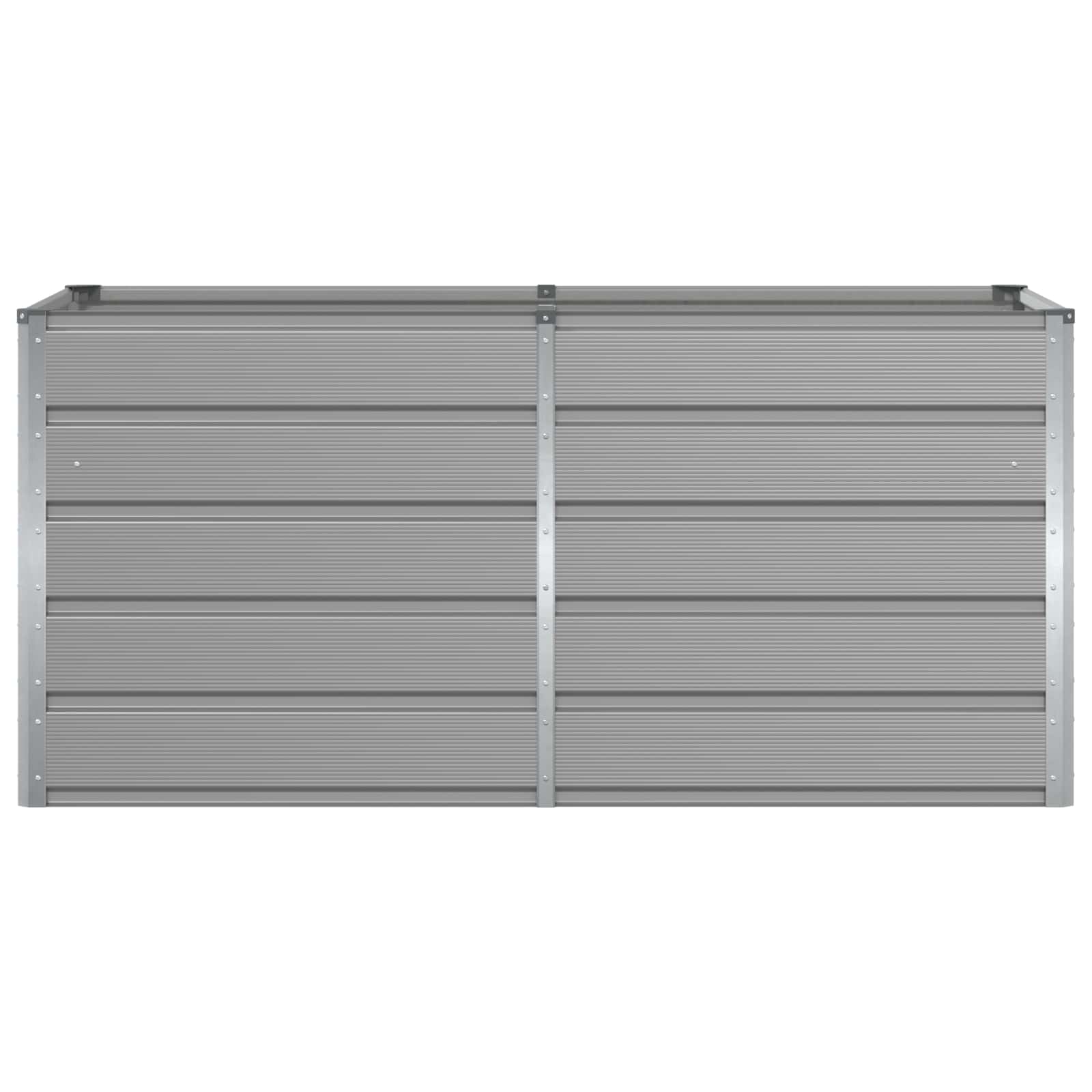 Fioriera Grigio chiaro 160 x 80 x 75 cm Acciaio 42018141