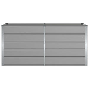 Fioriera Grigio chiaro 160 x 80 x 75 cm Acciaio 42018141