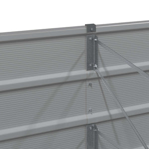 Fioriera Grigio chiaro 240 x 80 x 45 cm Acciaio 42018142