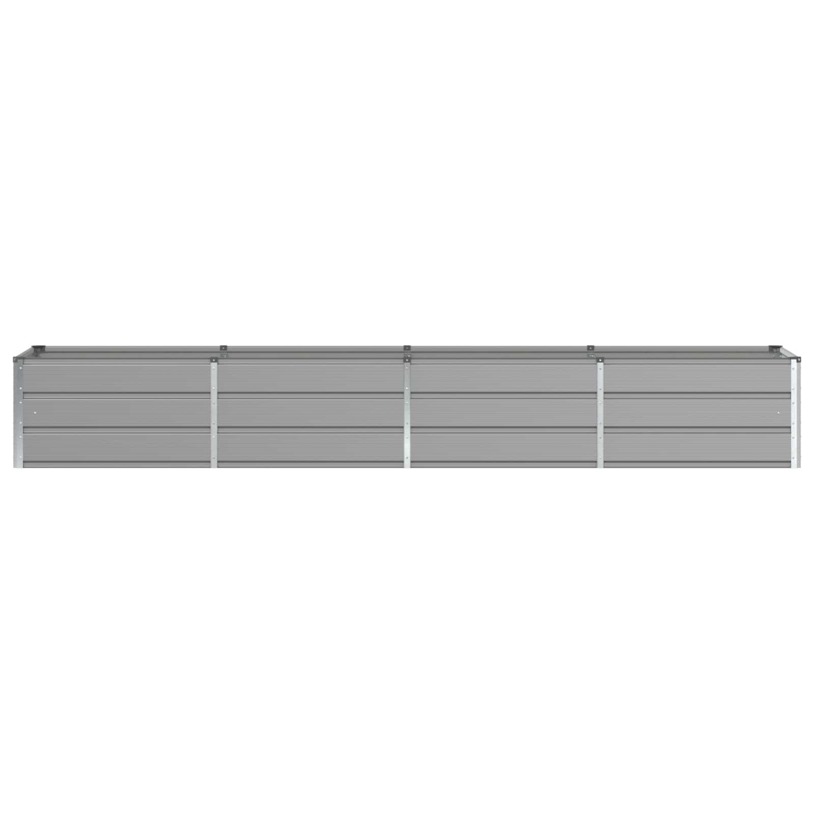 Fioriera Grigio chiaro 320 x 80 x 45 cm Acciaio 42018144