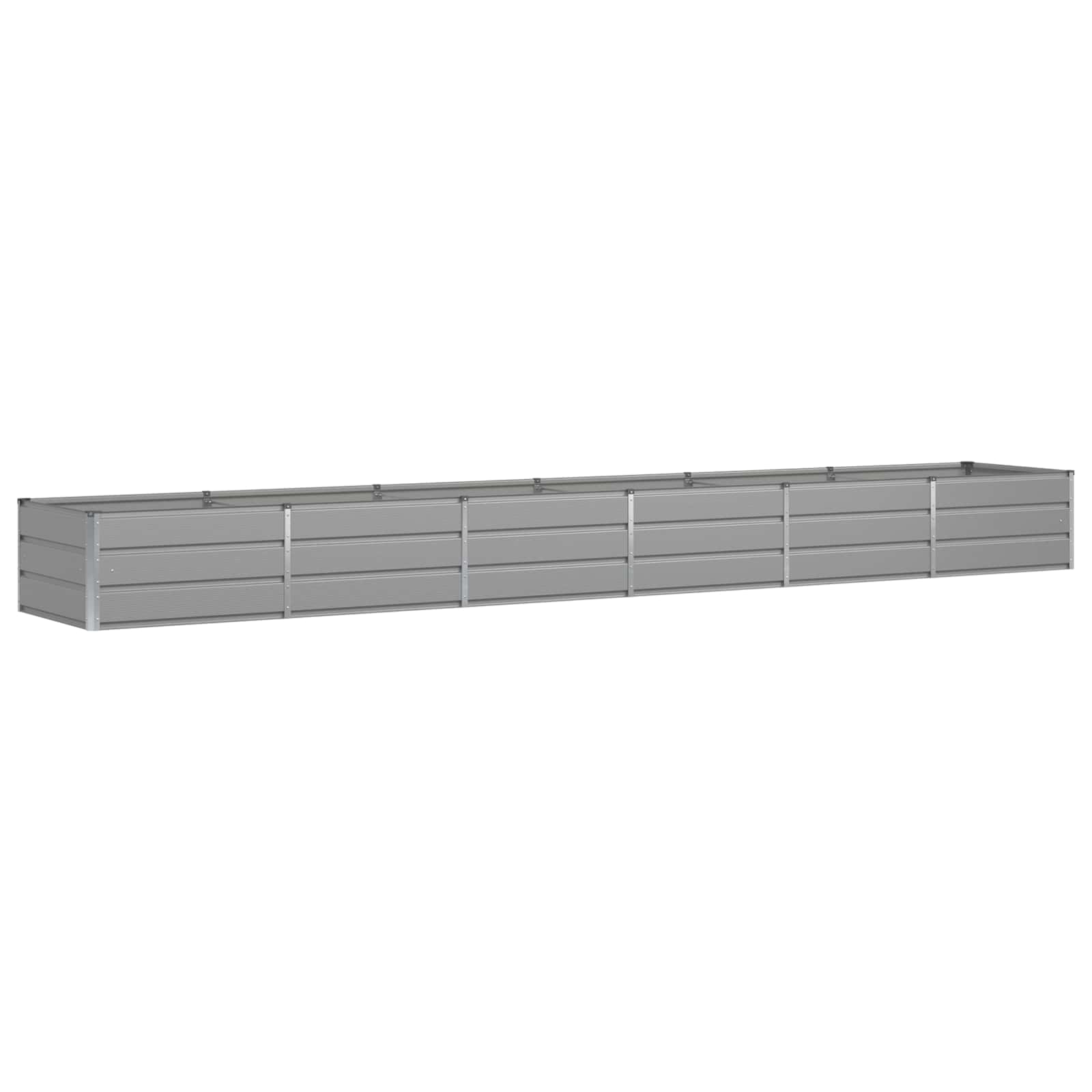 Fioriera Grigio chiaro 480 x 80 x 45 cm Acciaio 42018148