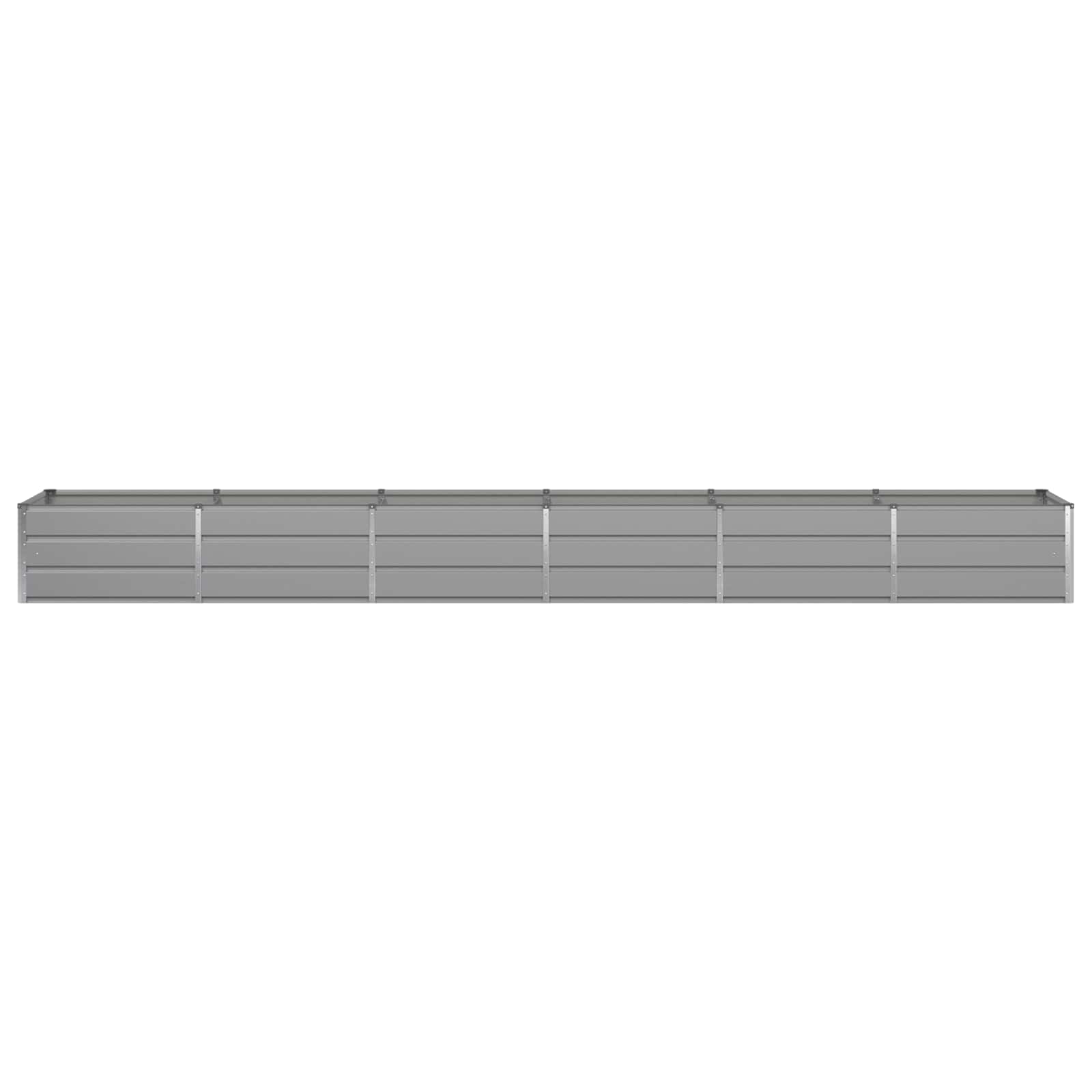 Fioriera Grigio chiaro 480 x 80 x 45 cm Acciaio 42018148