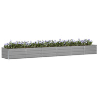 Fioriera Grigio chiaro 480 x 80 x 45 cm Acciaio 42018148