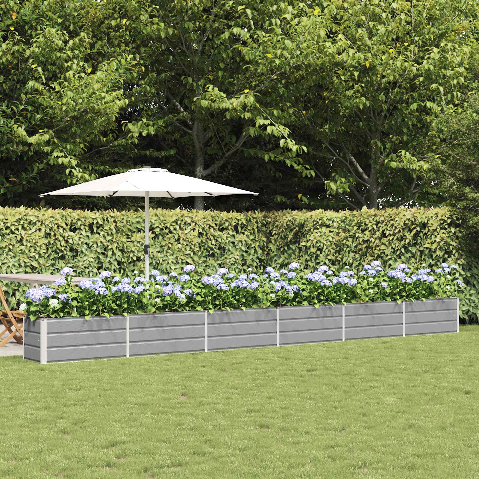 Fioriera Grigio chiaro 480 x 50 x 45 cm Acciaio zincato 42018160