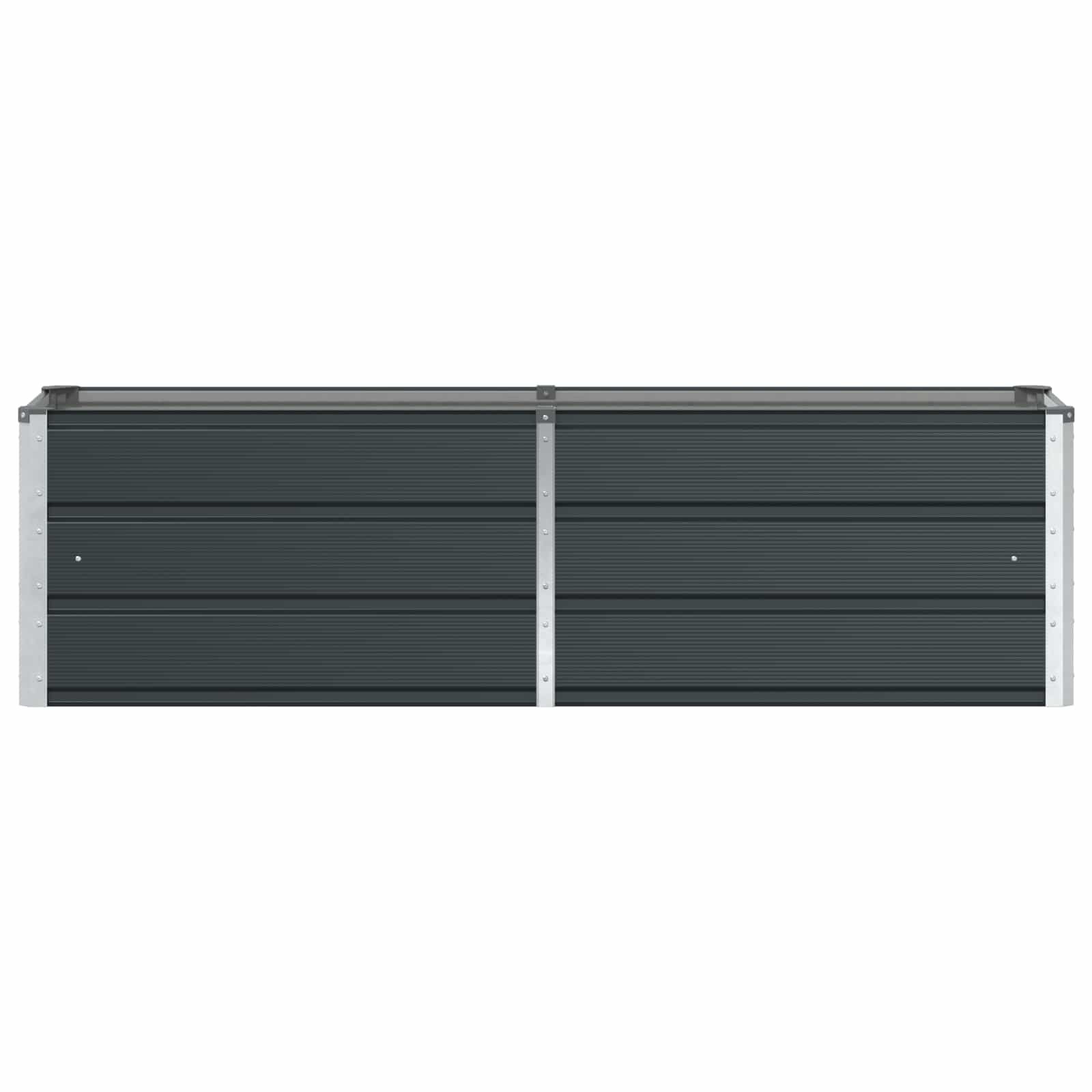 Fioriera Antracite 160 x 40 x 45 cm Acciaio 42018186