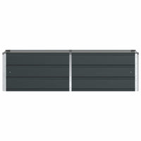 Fioriera Antracite 160 x 40 x 45 cm Acciaio 42018186