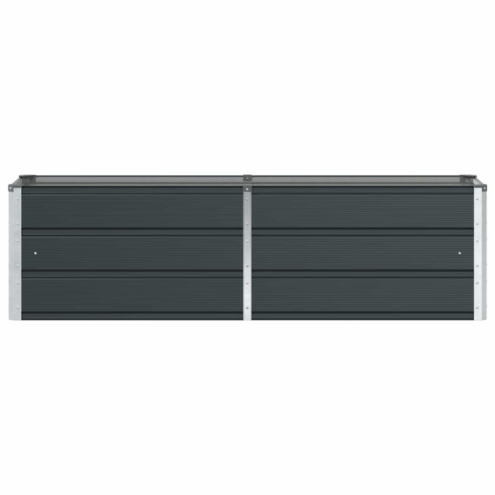 Fioriera Antracite 160 x 40 x 45 cm Acciaio 42018186