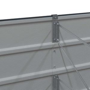 Fioriera-Vaso-Contenitore per Piante Antracite 160 x 80 x 75 cm Acciaio