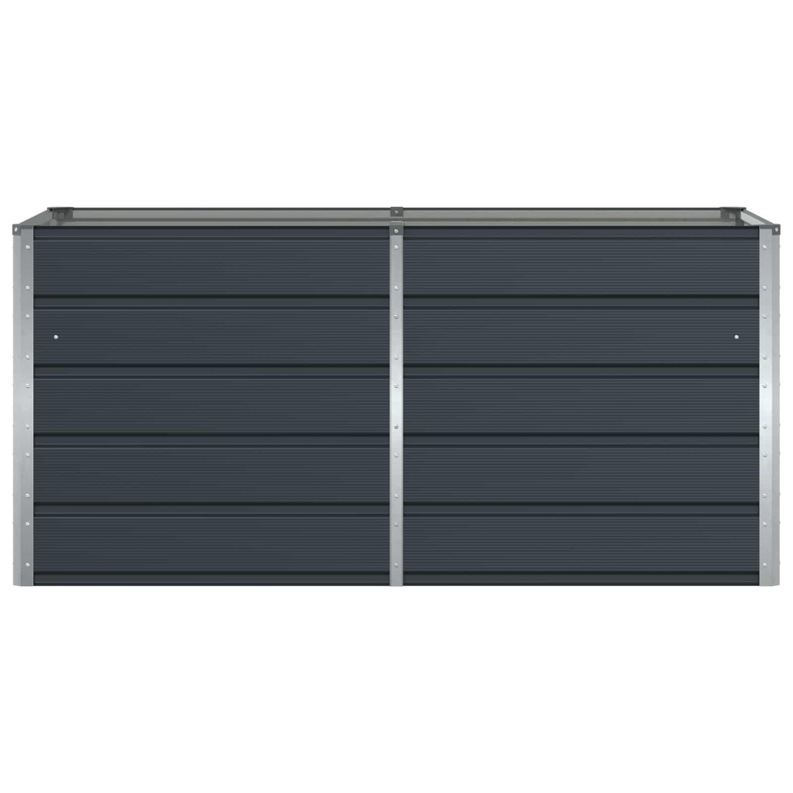 Fioriera Antracite 160 x 80 x 75 cm Acciaio 42018193