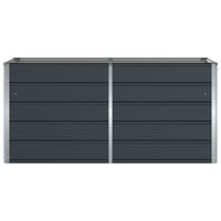 Fioriera Antracite 160 x 80 x 75 cm Acciaio 42018193