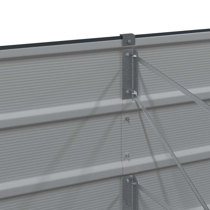 Fioriera Antracite 240 x 80 x 45 cm Acciaio 42018194