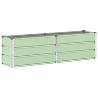 Fioriera-Vaso-Contenitore per Piante Verde 160 x 40 x 45 cm Acciaio