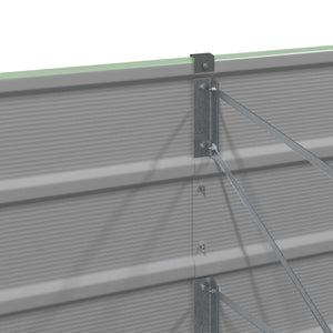 Fioriera Verde 160 x 80 x 45 cm Acciaio 42018244