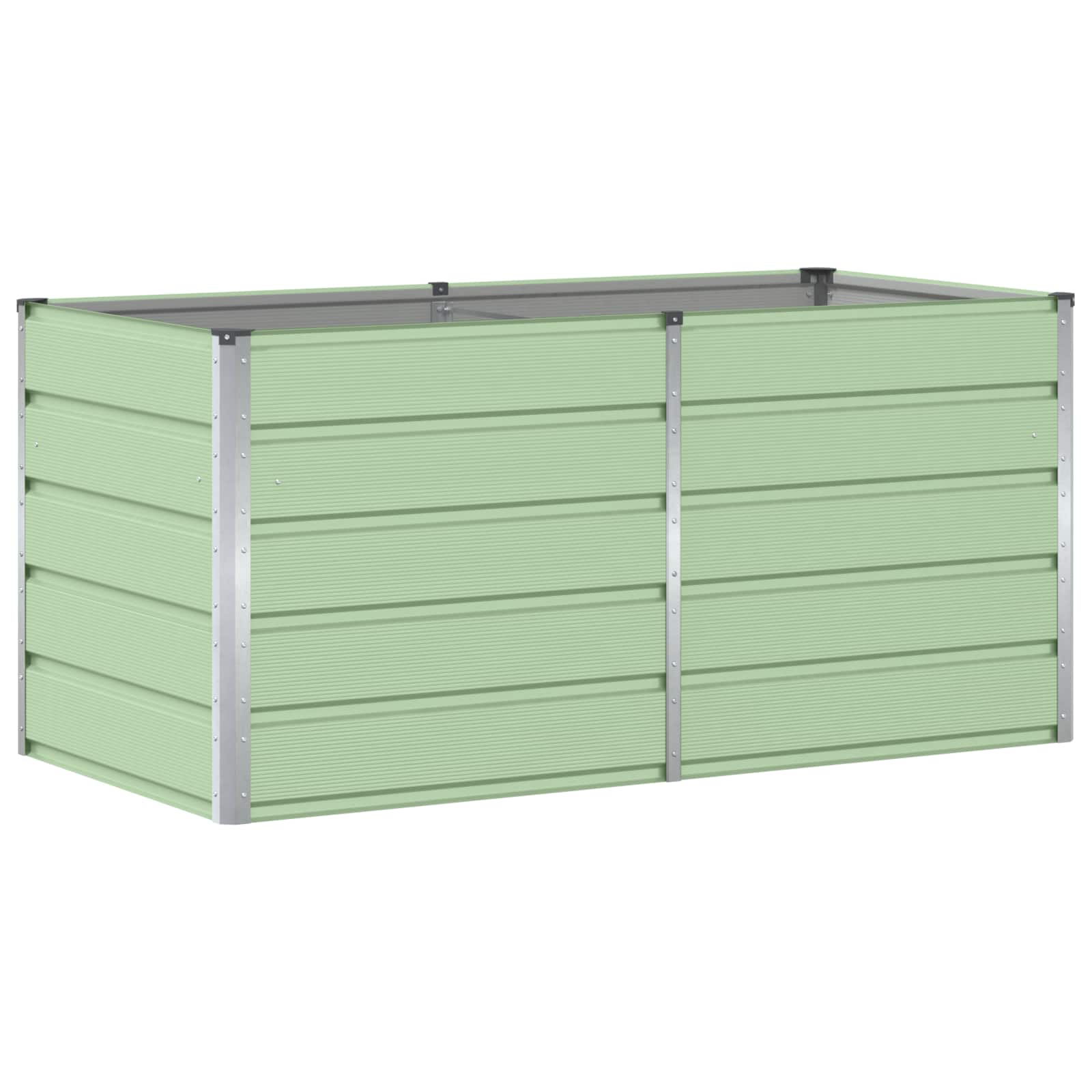 Fioriera-Vaso-Contenitore per Piante Verde 160 x 80 x 75 cm Acciaio