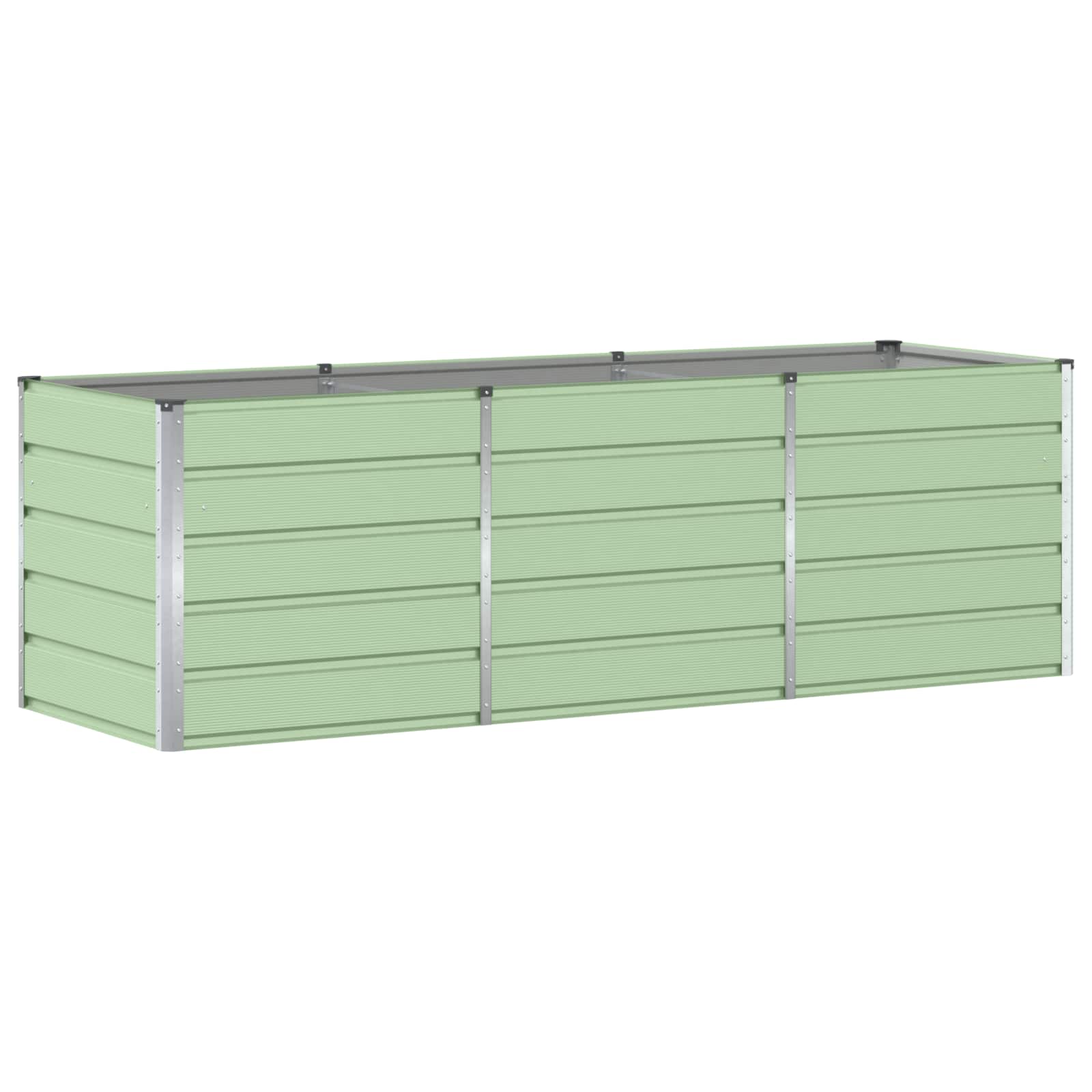 Fioriera Verde 240 x 80 x 75 cm Acciaio 42018247