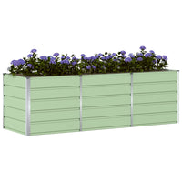 Fioriera Verde 240 x 80 x 75 cm Acciaio 42018247