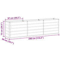 Fioriera Verde Pastello 480 x 50 x 45 cm Acciaio zincato 42018259